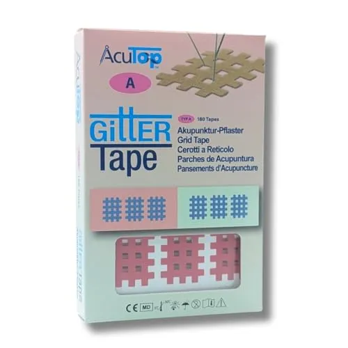 AcuTop Gitter Tapes – gezielte und sanfte Unterstützung nach dem Prinzip der Akupunktur (Pink, Typ A)