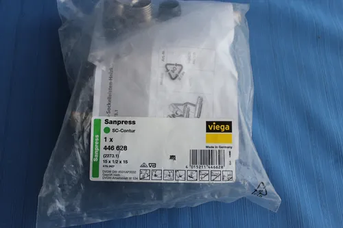 Viega Sanpress Sokelleiste Heizkörperanschlussstück 15mm - Thermostate: Hochwertiges Heizkörperanschlussstück für einfache und sichere Installation, ideal für moderne Heizsysteme.