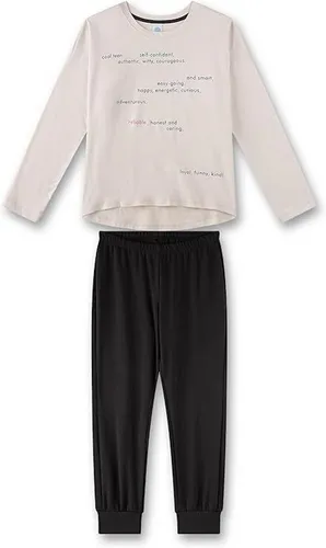 Sanetta Mädchen Pyjamaset 245717, Beige, 176 EU - Schlafanzug für Mädchen in Beige – angenehm weich, pflegeleicht und ideal für erholsamen Schlaf. Hochwertige Verarbeitung und zeitgemäßes Design sorgen für Freude bei Kindern und Eltern.