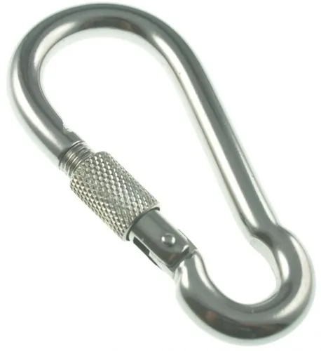 Karabiner Karabinerhaken verschraubbar Edelstahl A4  6mm ARBO-INOX