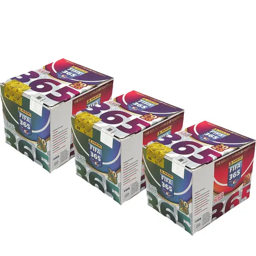 Panini FIFA 365 - 2026 - Sammelsticker - 3 Displays (108 Tüten) - Erleben Sie die Panini FIFA 365 Stickerkollektion 2026 mit 3 Displays und insgesamt 108 Tüten. Jede Tüte enthält 5 spannende Sammelsticker für leidenschaftliche Fans.