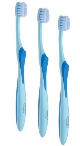 3x Curasept Specialist - Ortho Zahnbürste Zahnspangen Handzahnbürste