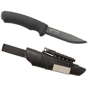 Mora of Sweden Bushcraft Survival 11742 Outdoormesser - Gürtelmesser mit Feuerstarter und Schärfstein, ideal für Outdoor-Abenteuer und Survival-Situationen.
