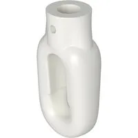 Bauheld Markisenöse Oval 12 mm Ral 9016 für Fleischerhaken von Bauheld