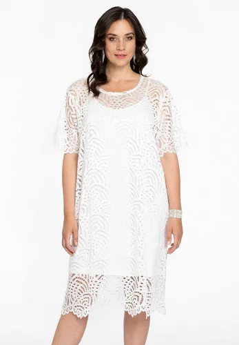 YOEK A-Linien-Kleid Damen Kleid Große Größen mit Spitze
