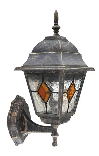 Rabalux Monaco Außenwandleuchte 1x E27 - Gold Antik - Wetterfeste Außenwandleuchte mit IP43, handgewischtem Goldton für ein einzigartiges Design. Ideal für stimmungsvolle Beleuchtung im Außenbereich.