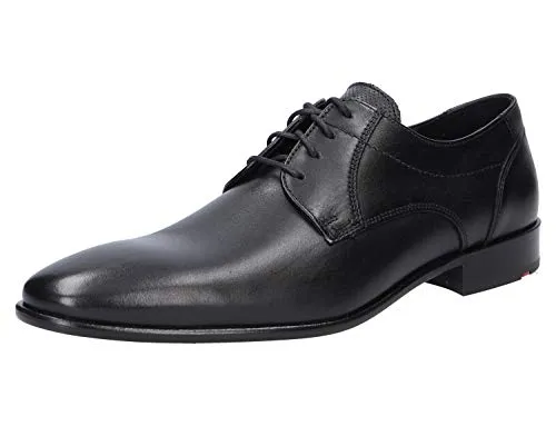 LLOYD Herren Schnürhalbschuhe Manon - Herren-Schnürhalbschuhe aus hochwertigem Glattleder, ideal für Business und Freizeit, mit komfortabler Leder-Innensohle und eleganter Blockabsatzhöhe von 25 mm.