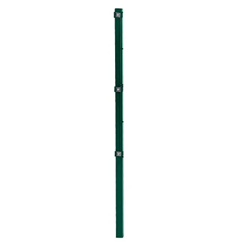 ESTEXO Zaunpfosten für Doppelstabmattenzaun 130 cm RAL 6005 - Hochwertiger Zaunpfosten für Doppelstabmattenzaun, pulverbeschichtet und wetterbeständig. Ideal für stabilen und langlebigen Gartenzaun. Erhältlich in verschiedenen Farben und Höhen.
