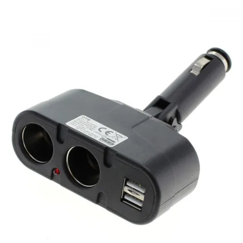 KFZ Verteiler mit Zigarettenanzünder Stecker und USB-Anschlüssen
