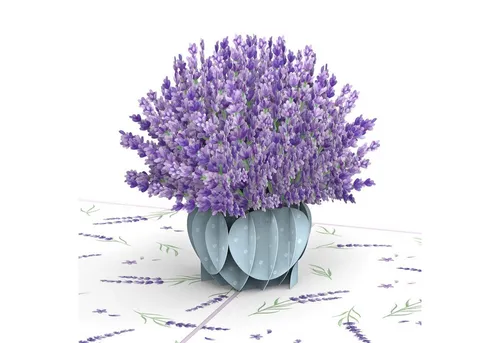papercrush Geburtstagskarte Lavendel Pop-Up Karte