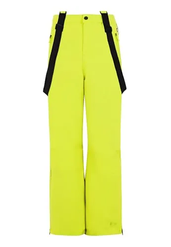 PROTEST SPIKET JR Hose 2025 limone - 140 - Wintersport-Bekleidung mit 10.000 mm Wassersäule, atmungsaktiv und umweltfreundlich. Ideal für unvergessliche Tage auf der Piste, dank verklebter Nähte und abnehmbaren Hosenträgern für perfekten Sitz.