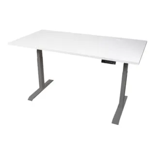 STIER Elektrisch höhenverstellbarer Schreibtisch TSR 120x80cm - Sonstige Werkzeuge, individuell höhenverstellbar von 595 bis 1245mm mit Doppelmotor für geräuschloses Heben und Senken, ideal für flexibles Arbeiten.