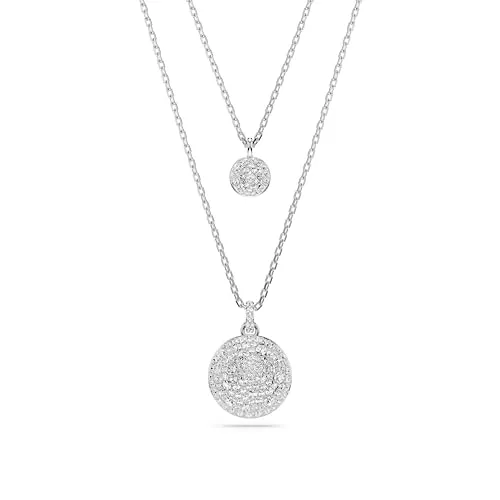 Swarovski Sublima Anhänger im Lagenlook - Ketten für Damen mit strahlenden Swarovski Kristallen, beidseitig tragbar und ideal für Glanzliebhaberinnen – eine perfekte Geschenkidee!