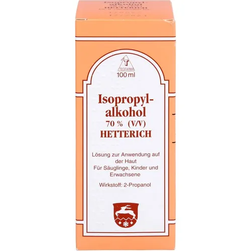 Isopropylalkohol 70% V / V Hetterich Lösung Inhalt: 100 ml