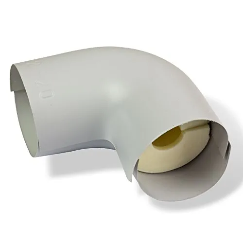 NMC PU-R Rohrisolierung ISOTUBE035 Bogen 42x40 mm 100% EnEV-konform Winkel Rohrdämmung Rohrisolation Heizung