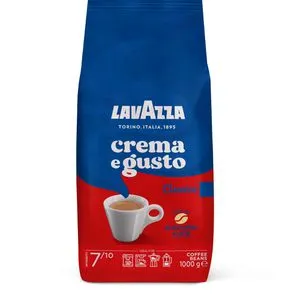 Lavazza Kaffee Crema e Gusto Classico, ganze Bohnen, 1 kg - Aromatischer Kaffee mit Noten von Kakao und Nüssen, ideal für Kaffeevollautomaten und Siebträgermaschinen. Genießen Sie den vollmundigen Geschmack der mittleren Röstung!