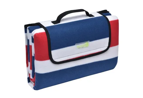 Picknickdecke BellaSe, Blau-Weiß-Rot 200x200cm