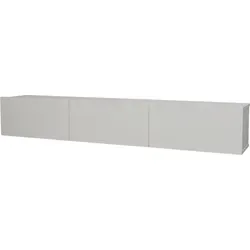 moebel17 Damla TV Lowboard hängend - Weiß - TV-Halterung mit viel Stauraum, grifflose Türen und modernes Design - perfekt für Ihr Wohnzimmer und einfach zu montieren.