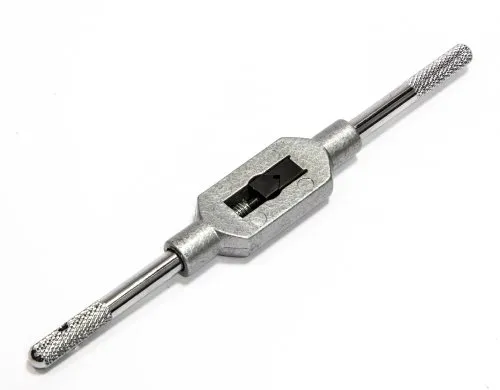 Völkel Verstellbares Windeisen Für Gewindebohrer | Zinkdruckguss No. 0 | DIN 1814 | Vierkantaufnahme 2.0-5.0 mm (M 1-8, 1/16-1/4) | Gehärtete Backen