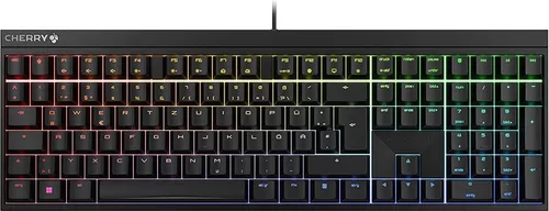 CHERRY MX 2.0S - Mechanische Gaming-Tastatur mit RGB-Beleuchtung - Klassische Gaming-Tastatur mit CHERRY MX BLACK Switches für direktes Tippgefühl und über 16 Mio. RGB-Farben – ideal für Gamer und Vielschreiber.