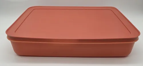 Tupperware Gefrier-Behälter 2,25 Liter flach orange von Tupperware