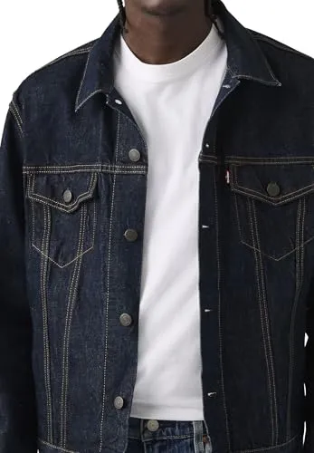 Levi's® Jeansjacke VINTAGE FIT TRUCKER JKT mit Knopfleiste - Stylische Levi's® Jeansjacke »VINTAGE FIT TRUCKER JKT« mit robustem Denim, ideal für lässige Outfits. Praktische Brusttaschen und bequeme Passform für jeden Tag.