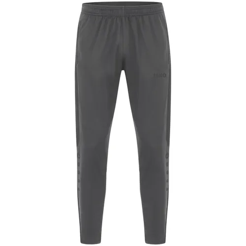JAKO Power Trainingshose Kids grau, 116 Kinder - Sportliche Hose für Kinder mit praktischem Reißverschluss am Beinabschluss, ideal für Training und Freizeit.