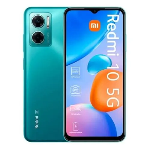 Xiaomi Redmi 10 5G - 128GB, 4GB RAM, Dual-SIM in Aurora-Green, 6.67-Zoll AMOLED Display mit 120Hz für flüssiges Gaming und 5000mAh Akku für lange Laufzeit