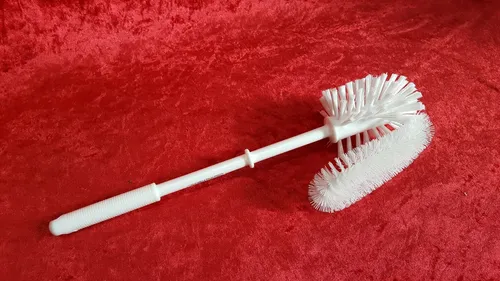 WC-Bürste mit Randreiniger extra lang Polypropylen Toilettenbürste Klobürste