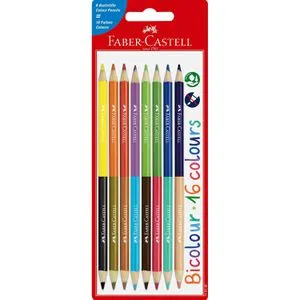 Faber-Castell Buntstifte Bicolor 8er Blisterkarte
