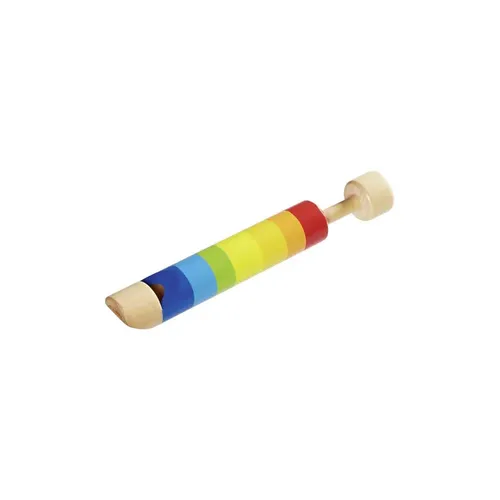 Goki Kolbenflöte aus Holz Regenbogenfarben Musikinstrument für Kinder 61918