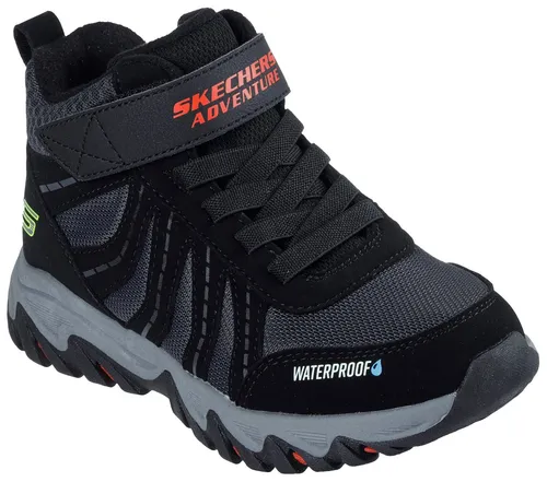 Skechers Winter Boots Schwarz/Rot, 31 EU - Wanderschuhe mit robustem Design, ideal für kalte Temperaturen und ausgezeichneten Grip auf rutschigem Untergrund.