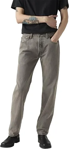 Levi's 501 Original Straight Jeans für Herren, Größe 31, Länge 34, grau - Klassische Herren-Straight-Jeans von Levi's® aus 100% Baumwolle. Langlebig, pflegeleicht und ideal für coole Freizeit-Outfits.