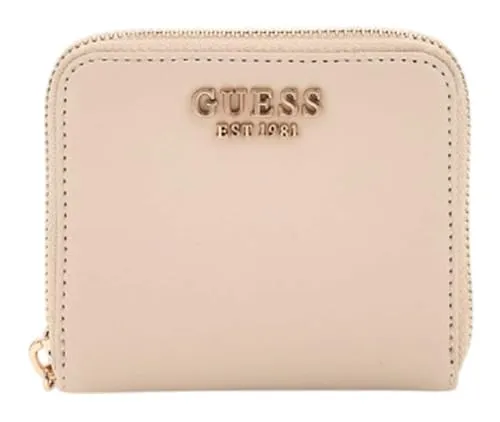 GUESS Laurel SLG Small Zip Around Wallet S Bone in beige von GUESS