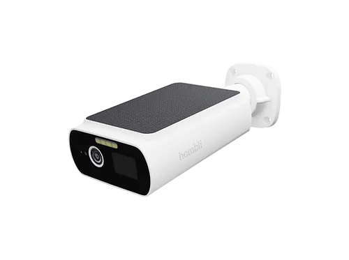 Hombli Solar Cam 2K - Smarte Solar-Kamera in Weiß, 2K-Auflösung und Nachtsicht in Farbe für maximale Sicherheit