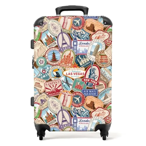 NoBoringSuitcases.com® Hartschalenkoffer mit TSA Schloss - Koffer für Handgepäck, ultraleicht (3,35 kg) und sicher dank TSA Schloss, ideal für Familienreisen und vielseitig einsetzbar.