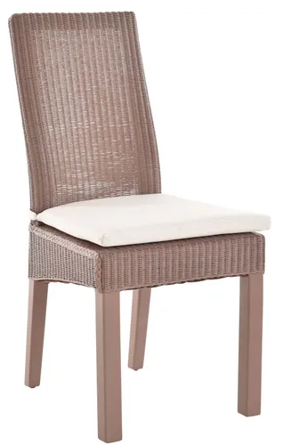 KRINES HOME Esszimmer Loomstuhl mit Kissen in braun von Krines Home