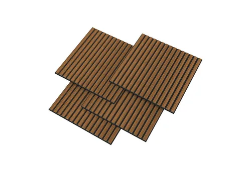 NEU.HOLZ Akustik Wandpaneele Vang 16er Set 5,76 m² in braun von neu.holz