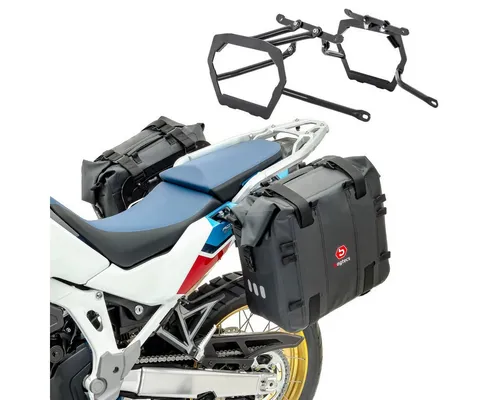 Bagtecs Kofferset Satteltaschen für BMW F 650 GS (08-12) - Wasserundurchlässiges Satteltaschen Set mit Halter für BMW F 650 GS. Strapazierfähig, formstabil und mit reflektierenden Elementen für bessere Sichtbarkeit. Gesamtvolumen 64 Liter, ideal für lange Fahrten.