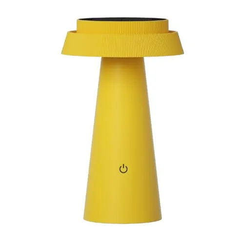 Luxus Drahtlos Tischlampe Solar Mambo in gelb von Luxus