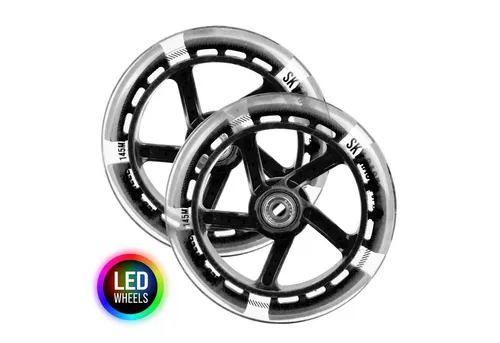 Apollo Cityroller Ersatzräderset Pro Wheels für City Scooter 145 mm - Wheel Set, LED Wheels