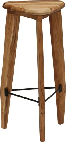 2er Set Barhocker Akazienholz Dreieckig vidaXL in braun von vidaXL