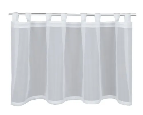 Neusser Collection Schlaufenpanneau Bert weiß, 50 x 135 cm Scheibengardine