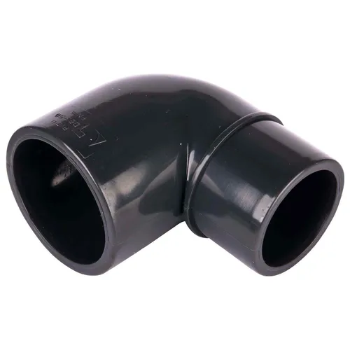 PVC Winkel 90 Grad 63mm reduziert auf 50mm Klebemuffe PN16 - Reduzierwinkel