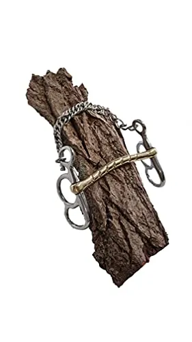 Esposita Postkandare, 2 Ringe, Stange einseitig geriffelt 8,5cm