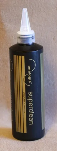 Analogis Superclean Flüssigkeit für Vinyl - Reinigungsflüssigkeit für Plattenspieler, ideal für eine gründliche Reinigung und Pflege von Vinyl-Schallplatten, kompatibel mit Analogis und Lenco.