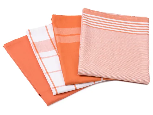 Gözze Geschirrtücher 4er Pack, 50 x 70 cm (Terra) in orange von Gözze