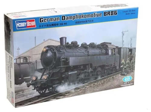 Hobby Boss 82914 Modellbausatz German Dampflokomotive BR86, Grau