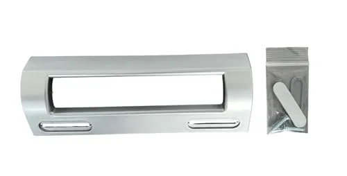 daniplus Türgriff, Griff silber Universal für Kühlschrank, Gefrierschrank LxTxB 196x72x24mm