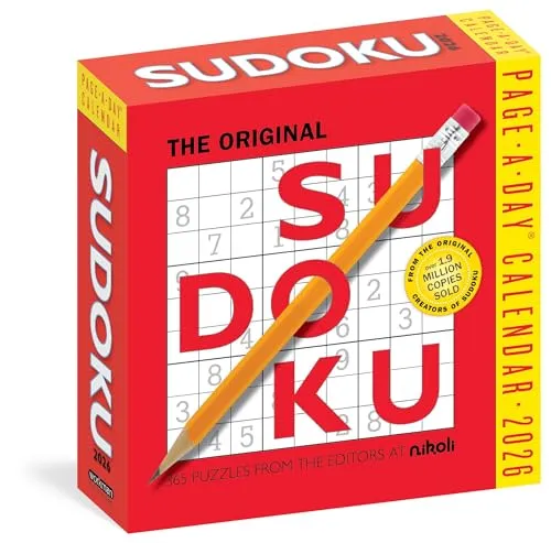 Original Sudoku Page-A-Day® Calendar 2026: 365 Puzzles from the Editors at Nikoli